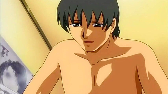 Dirty teacher fucks one of his busty anime students in her bedroom