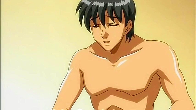 Dirty teacher fucks one of his busty anime students in her bedroom