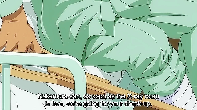 Gagged and tied up guy watches while girlfriend is fucked by thug in hospital