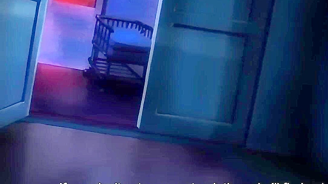 Gagged and tied up guy watches while girlfriend is fucked by thug in hospital