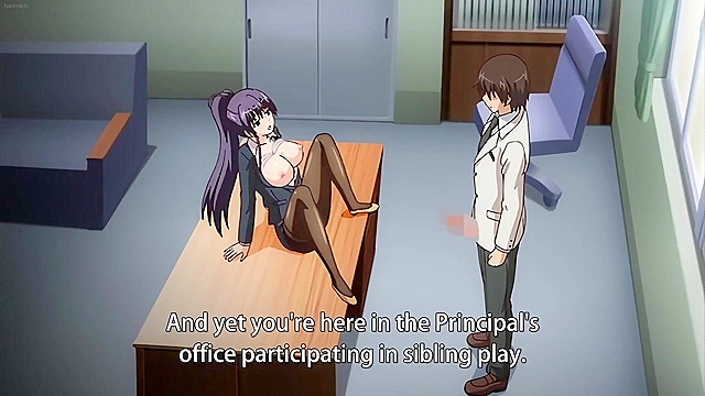 Hypnosis Academy (2018) 3 - Class watches while busty hentai teacher fucked through stockings