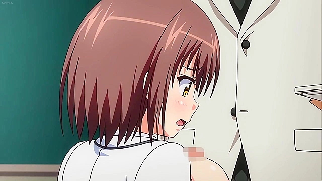 Hypnosis Academy (2018) 3 - Class watches while busty hentai teacher fucked through stockings