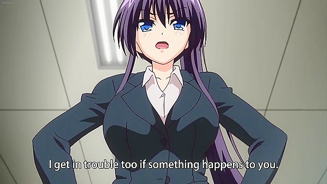 Hypnosis Academy (2018) 3 - Class watches while busty hentai teacher fucked through stockings