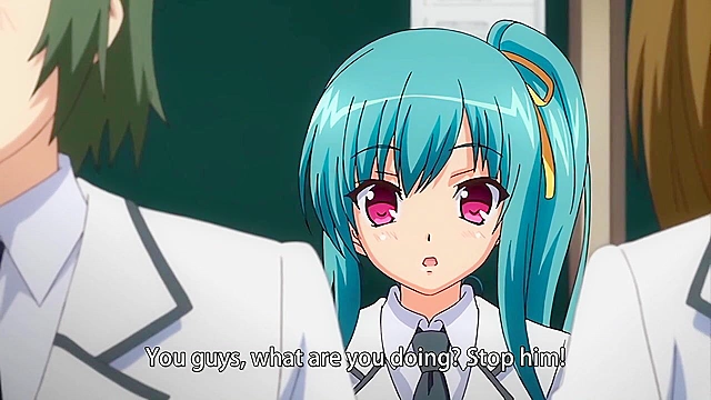 Hypnosis Academy (2018) 3 - Class watches while busty hentai teacher fucked through stockings