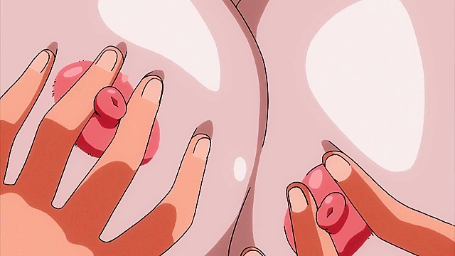 Amanee! - Busty aunt gives a boobjob to hentai virgin and he spews load on her face