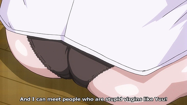 Amanee! - Busty aunt gives a boobjob to hentai virgin and he spews load on her face