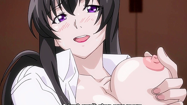 Amanee! - Busty aunt gives a boobjob to hentai virgin and he spews load on her face