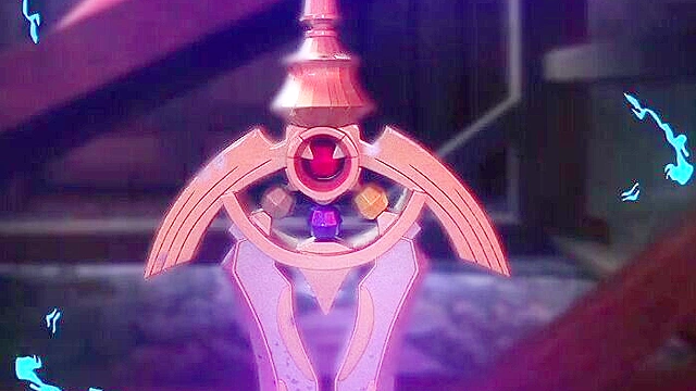 Vampire girl riding the cock of a tied up futanari slave