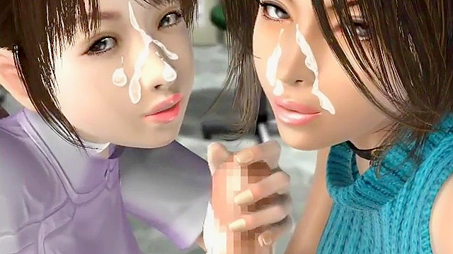 Busty mature doctors help a patient with a big titty threesome blowjob