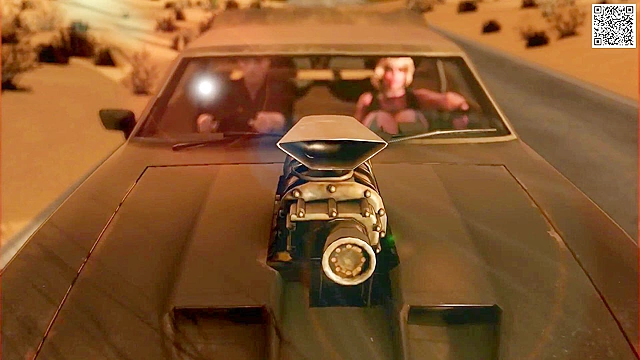 Mad Mom with huge tits fucks mad max bikers in 3D threesome