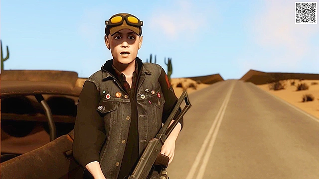 Mad Mom with huge tits fucks mad max bikers in 3D threesome