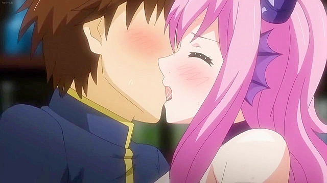 Busty succubus forces every last drop of sperm out of teen boy