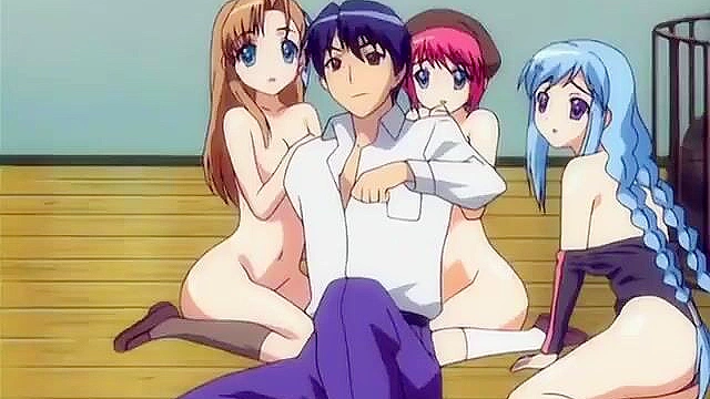 Horny teen schoolgirl in uniform gets fondled on the train by perverts