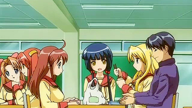 Horny teen schoolgirl in uniform gets fondled on the train by perverts