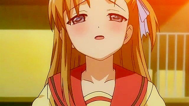 Horny teen schoolgirl in uniform gets fondled on the train by perverts