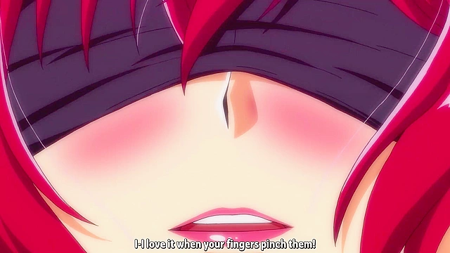 M's Daily Life in the S House 2 - Busty anime redhead is bound and double fucked