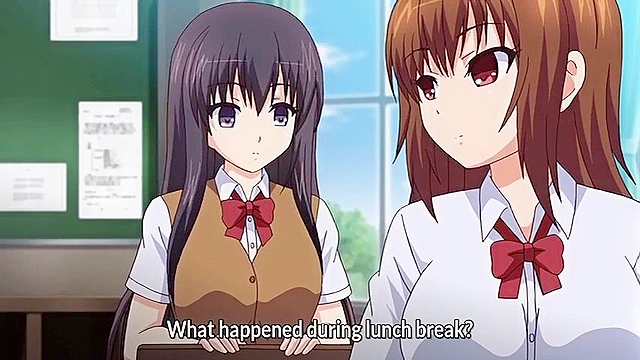 Free Friends 2 ep3 - Busty anime schoolgirl gets fucked by brother in men's bathroom