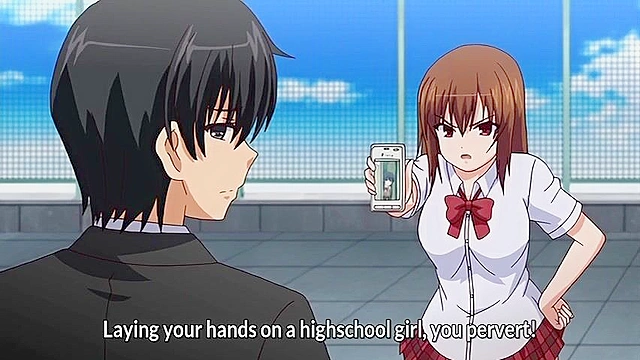 Free Friends 2 ep3 - Busty anime schoolgirl gets fucked by brother in men's bathroom