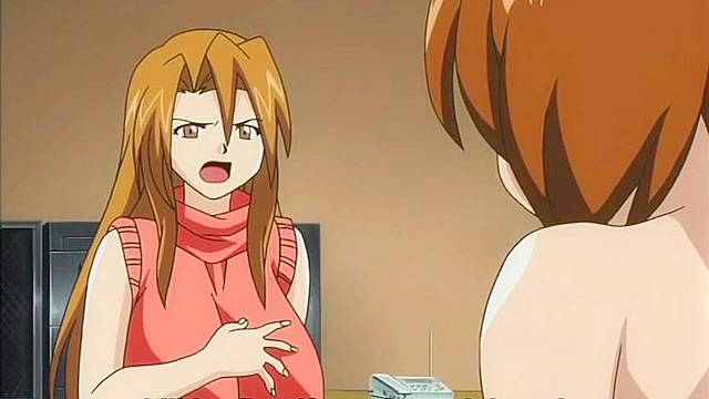 Two busty hentai girls fight over a pervy guy who fucks both of them in threesome