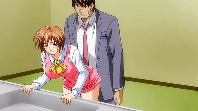 D-Spray - Old man uses love potion to fuck hot hentai teen at the office