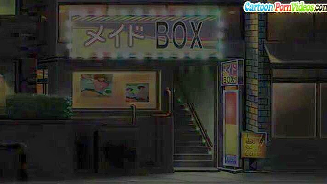 Horny teen goes to hentai maid parlor and gets a boobjob and doggy fuck