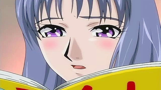 Busty hentai virgin gets fucked with a big cock in hairy pussy