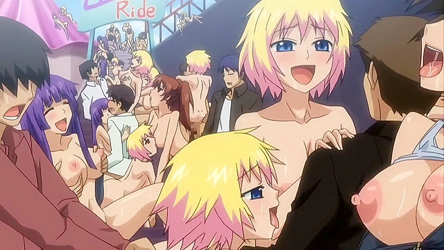 Pollinic Girls Attack! 4 - Amusement park has a huge hentai orgy