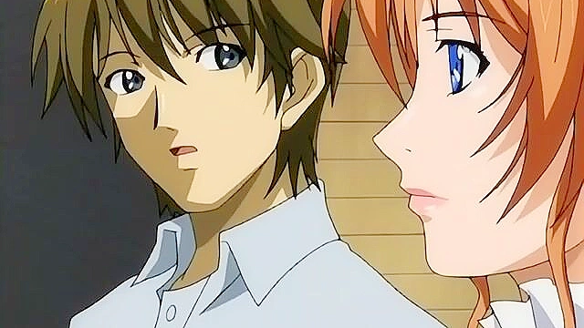 Busty anime girl with big tits gets gangbanged in her hairy pussy and mouth