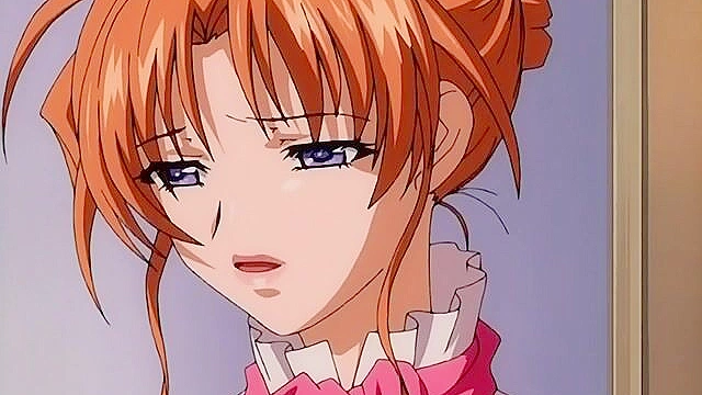 Busty anime girl with big tits gets gangbanged in her hairy pussy and mouth