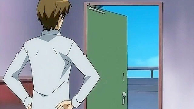 Busty anime girl with big tits gets gangbanged in her hairy pussy and mouth