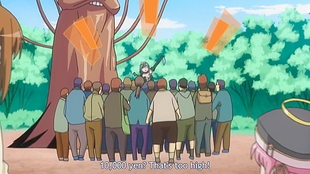 Cute maid gets all her holes plugged by an anime demon tentacles