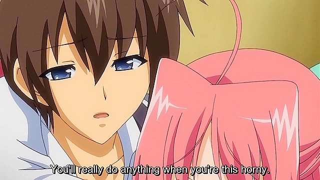 Oppai Heart 1 - Busty anime schoolgirl gets creampied by younger brother