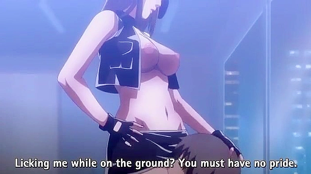 Two busty hentai girls use their big boobs to give a double boobjob