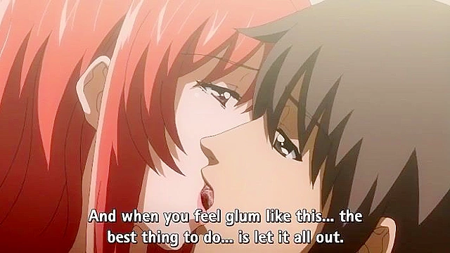 Two busty hentai girls use their big boobs to give a double boobjob