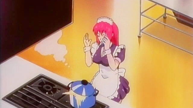 Andromaid 2 - Busty anime house maid fucks the masters son with her soft mouth