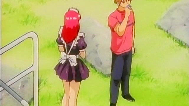 Andromaid 2 - Busty anime house maid fucks the masters son with her soft mouth