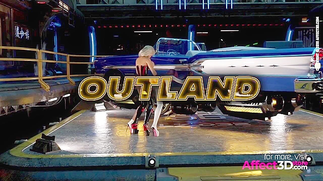 Big tits futanri babes threesome fucking in a 3D animation