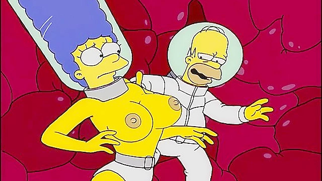 The Simpsons - Marge and Homer xxx fuck under the sea