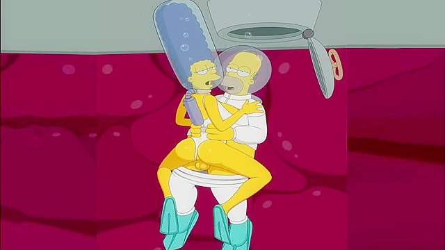 The Simpsons - Marge and Homer xxx fuck under the sea