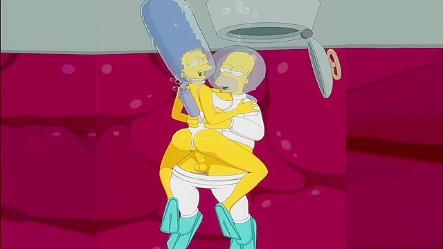 The Simpsons - Marge and Homer xxx fuck under the sea