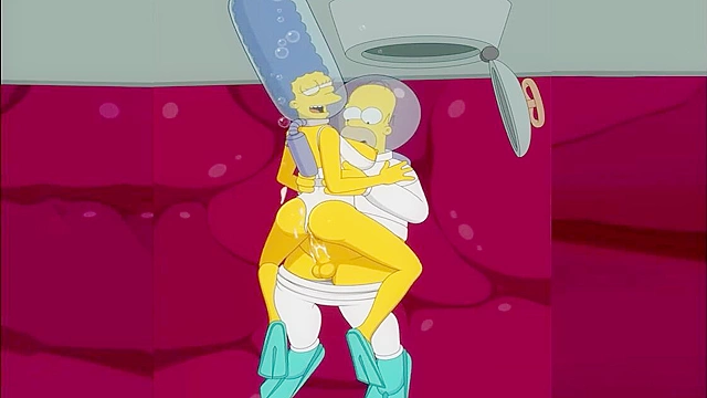 The Simpsons - Marge and Homer xxx fuck under the sea