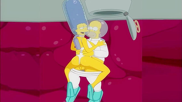 The Simpsons - Marge and Homer xxx fuck under the sea