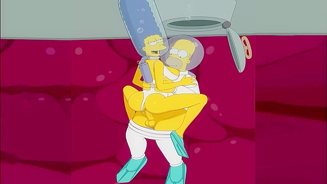 The Simpsons - Marge and Homer xxx fuck under the sea