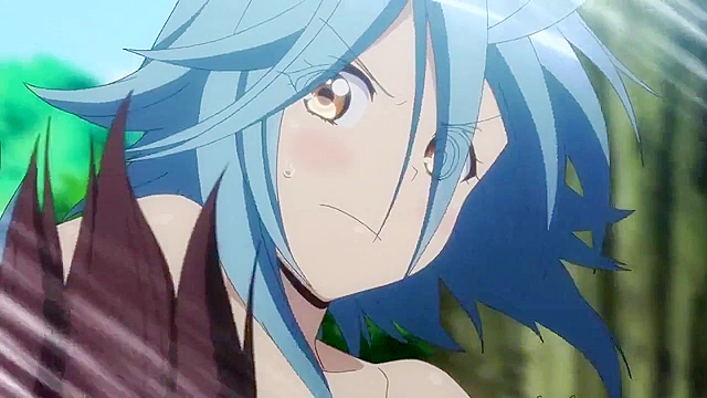 Serpent babe fights with bird lady and her anime titties pop out