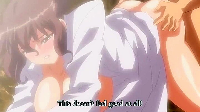 Busty redheaded teen is gangbanged and then shocked in dirty fetish hentai