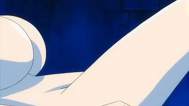 Hentai blonde with giant tits get rammed doggy style while creepy dude watches