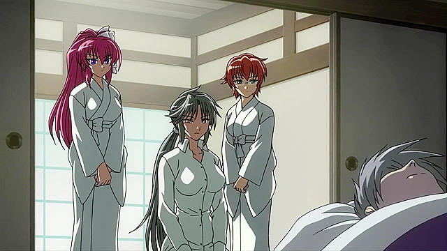 Busty redhead catgirl gets her tasty asshole fucked by tentacle demon