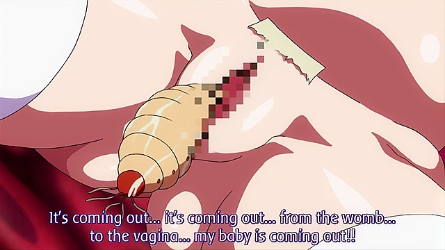 Busty redhead catgirl gets her tasty asshole fucked by tentacle demon