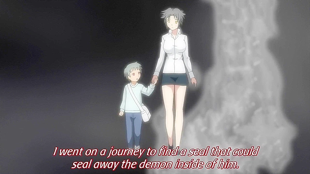 Busty redhead catgirl gets her tasty asshole fucked by tentacle demon