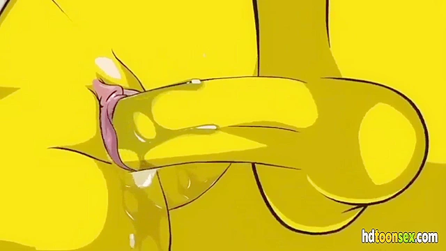 Cartoon XXX Scene with Homer Fucking Marge from The Simpsons Movie